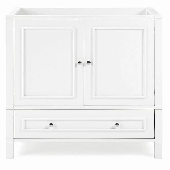 Alaterre Furniture Williamsburg White Vanity Cabinet 3 Alaterre Furniture Williamsburg White Vanity Cabinet - Image 3