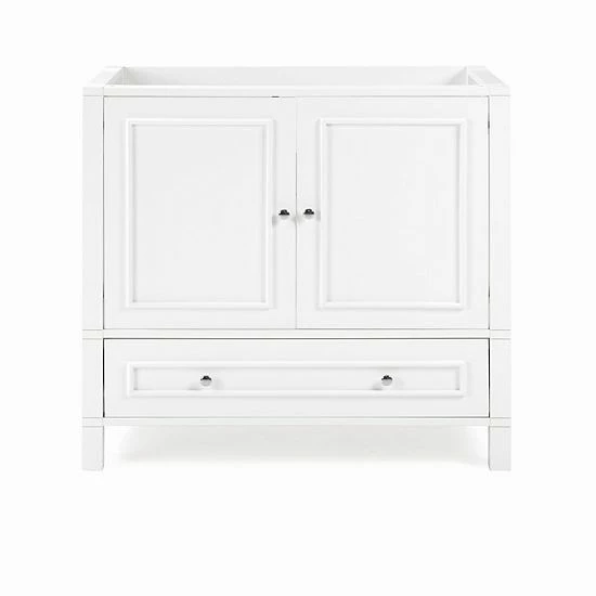 Alaterre Furniture Williamsburg White Vanity Cabinet 4 Alaterre Furniture Williamsburg White Vanity Cabinet - Image 4
