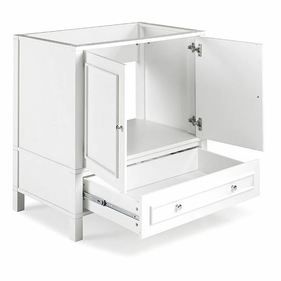 Alaterre Furniture Williamsburg White Vanity Cabinet 5 Alaterre Furniture Williamsburg White Vanity Cabinet - Image 5