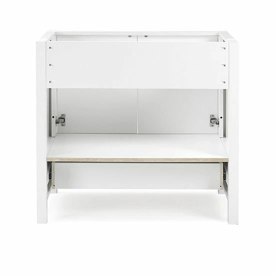 Alaterre Furniture Williamsburg White Vanity Cabinet 7 Alaterre Furniture Williamsburg White Vanity Cabinet - Image 7