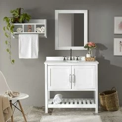 Alaterre Furniture Bennet White Vanity Cabinet -Alaterre Furniture Shop unnamed file 1018