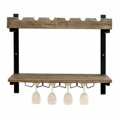 Alaterre Furniture Pomona Wine Storage Wall Shelf