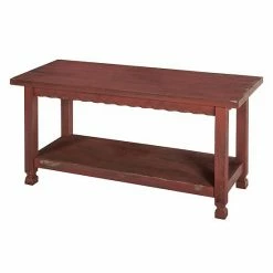 Alaterre Furniture Country Cottage Bench Red -Alaterre Furniture Shop unnamed file 1090