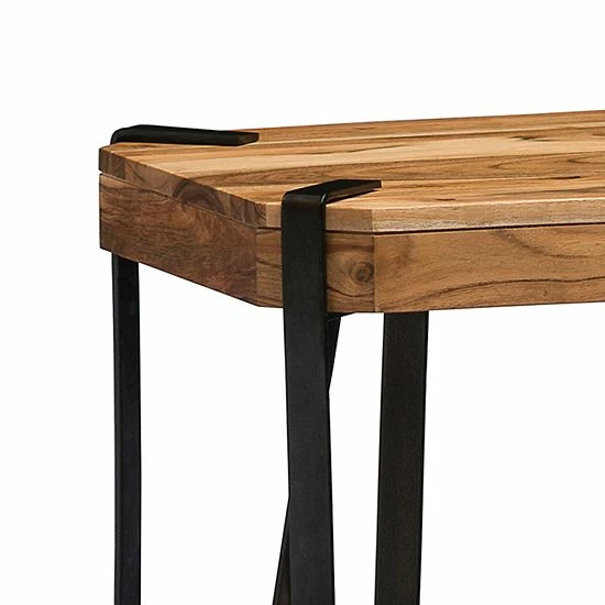 Alaterre Furniture Ryegate Live Edge 2-Shelf End Table 2 Alaterre Furniture Ryegate Live Edge 2-Shelf End Table - Image 2