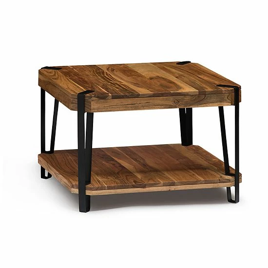 Alaterre Furniture Ryegate Live Edge Cube Coffee Table 1 Alaterre Furniture Ryegate Live Edge Cube Coffee Table