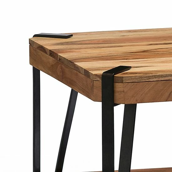 Alaterre Furniture Ryegate Live Edge Cube Coffee Table 2 Alaterre Furniture Ryegate Live Edge Cube Coffee Table - Image 2