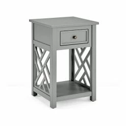 Alaterre Furniture Coventry End Table Grey