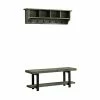 Alaterre Furniture Pomona Bench & Coat Rack 2-piece Set
