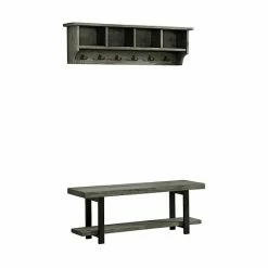 Alaterre Furniture Pomona Bench & Coat Rack 2-piece Set