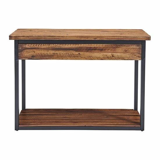 Alaterre Furniture Claremont Rustic Console Table 1 Alaterre Furniture Claremont Rustic Console Table