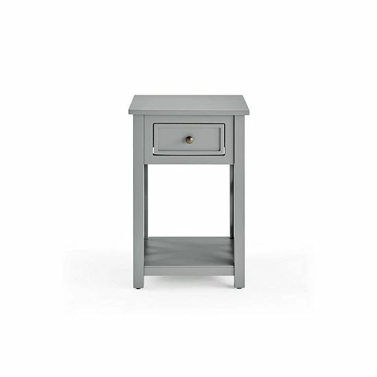 Alaterre Furniture Coventry End Table Grey 3 Alaterre Furniture Coventry End Table Grey - Image 3