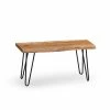 Alaterre Furniture Hairpin Live Edge Bench