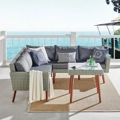 Alaterre Furniture Albany All-Weather Wicker Outdoor Corner Sectional Sofa & Coffee Table 2-piece Set -Alaterre Furniture Shop unnamed file 1253