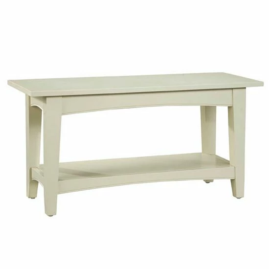 Alaterre Furniture Alaterre Shaker Cottage Bench & Coffee Table Sand 3 Alaterre Furniture Alaterre Shaker Cottage Bench & Coffee Table Sand - Image 3