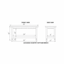 Alaterre Furniture Country Cottage Distressed Wall Shelf & Bench 2-piece Set Blue -Alaterre Furniture Shop unnamed file 1281