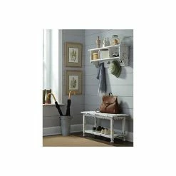 Alaterre Furniture Country Cottage Distressed Wall Shelf & Bench 2-piece Set Blue -Alaterre Furniture Shop unnamed file 1283