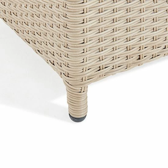 Alaterre Furniture Canaan All Weather Wicker Patio Square Dining Stool 2-piece Set 3 Alaterre Furniture Canaan All Weather Wicker Patio Square Dining Stool 2-piece Set - Image 3