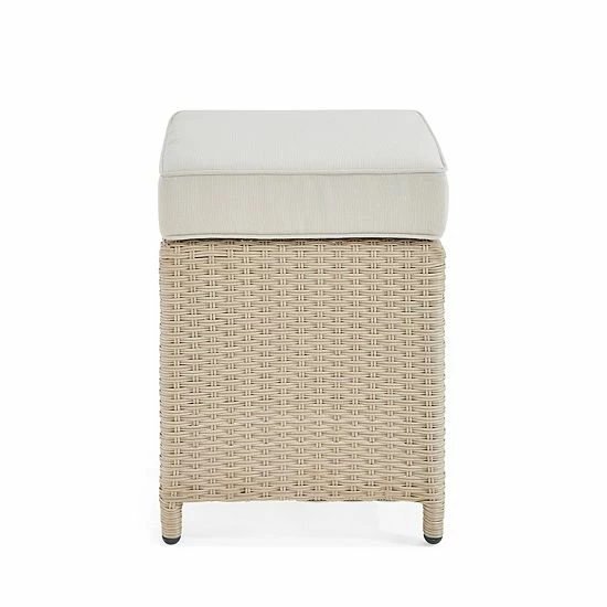 Alaterre Furniture Canaan All Weather Wicker Patio Square Dining Stool 2-piece Set 4 Alaterre Furniture Canaan All Weather Wicker Patio Square Dining Stool 2-piece Set - Image 4