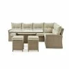 Alaterre Furniture Canaan All-Weather Wicker Outdoor Deep-Seat Conversation 5-piece Set