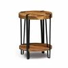 Alaterre Furniture Ryegate Live Edge Round End Table