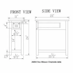 Alaterre Furniture Alaterre Mission Chairside Table Espresso -Alaterre Furniture Shop unnamed file 1322