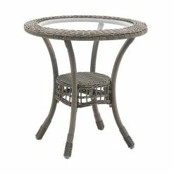 Alaterre Furniture Carolina All-Weather Wicker Dining Table
