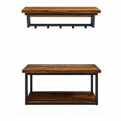 Alaterre Furniture Claremont Bench & Coat Rack 2-piece Set