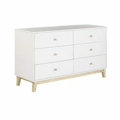 Alaterre Furniture MOD White 6-Drawer Double Dresser