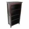 Alaterre Furniture Alaterre Shaker Warm Cottage Tall Bookcase Espresso