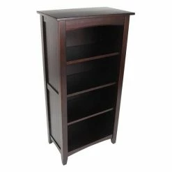 Alaterre Furniture Alaterre Shaker Warm Cottage Tall Bookcase Espresso