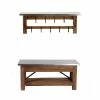 Alaterre Furniture Millwork Bench & Double Row Coat Rack 2-piece Set