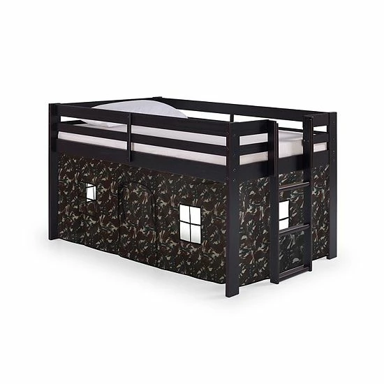 Alaterre Furniture Jasper Twin Junior Playhouse Tent Loft Bed Green Camo 1 Alaterre Furniture Jasper Twin Junior Playhouse Tent Loft Bed Green Camo