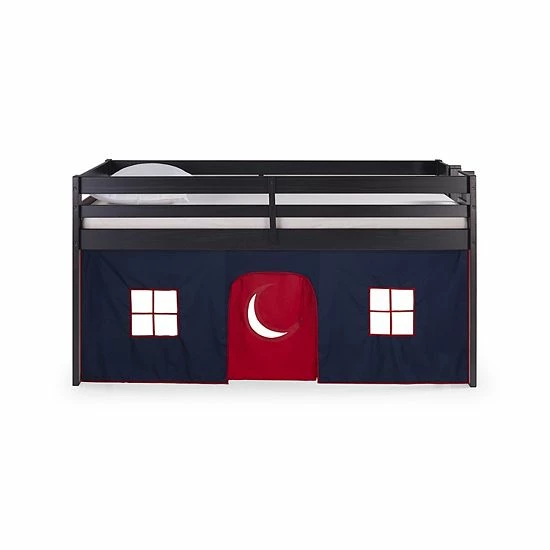 Alaterre Furniture Jasper Twin Junior Playhouse Tent Loft Bed Green Camo 3 Alaterre Furniture Jasper Twin Junior Playhouse Tent Loft Bed Green Camo - Image 3