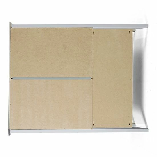 Alaterre Furniture Simplicity 3-Shelf Bookcase Dove Gray 6 Alaterre Furniture Simplicity 3-Shelf Bookcase Dove Gray - Image 6