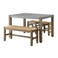 Alaterre Furniture Newport Dining Table 4-piece Set