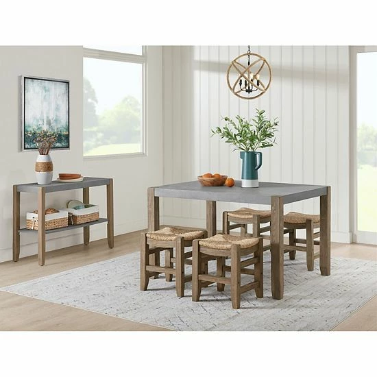 Alaterre Furniture Newport Dining Table 6-piece Set 2 Alaterre Furniture Newport Dining Table 6-piece Set - Image 2