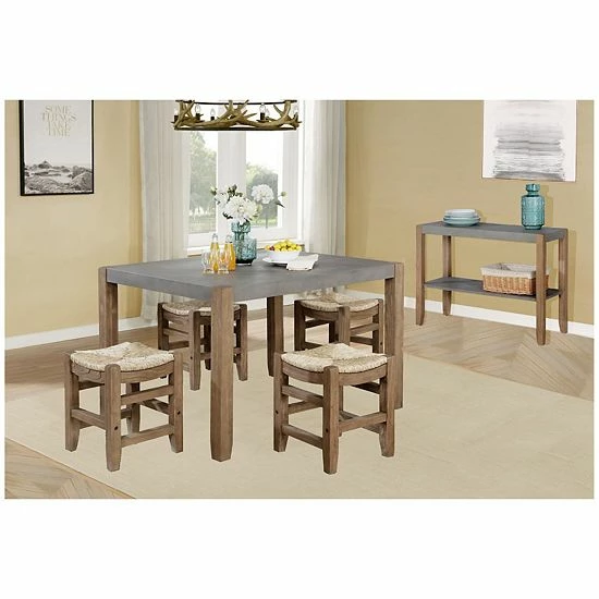 Alaterre Furniture Newport Dining Table 6-piece Set 4 Alaterre Furniture Newport Dining Table 6-piece Set - Image 4