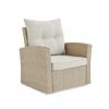 Alaterre Furniture Canaan All-Weather Wicker Outdoor Arm Chair