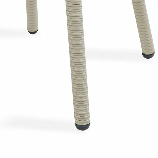 Alaterre Furniture Haven Wicker Outdoor Round Storage End Table 4 Alaterre Furniture Haven Wicker Outdoor Round Storage End Table - Image 4