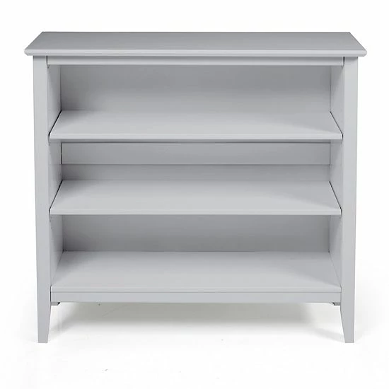 Alaterre Furniture Simplicity Under Window 3-Shelf Bookcase Dove Gray 3 Alaterre Furniture Simplicity Under Window 3-Shelf Bookcase Dove Gray - Image 3