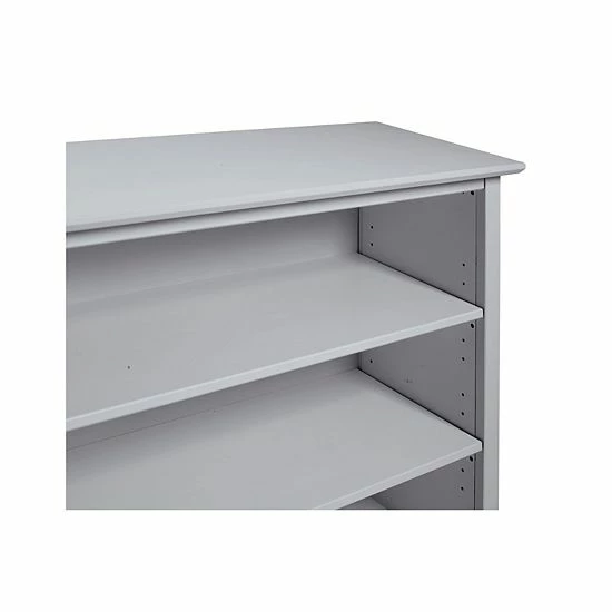 Alaterre Furniture Simplicity Under Window 3-Shelf Bookcase Dove Gray 4 Alaterre Furniture Simplicity Under Window 3-Shelf Bookcase Dove Gray - Image 4