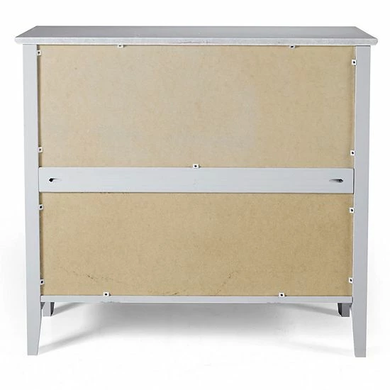 Alaterre Furniture Simplicity Under Window 3-Shelf Bookcase Dove Gray 5 Alaterre Furniture Simplicity Under Window 3-Shelf Bookcase Dove Gray - Image 5