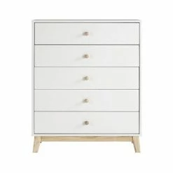 Alaterre Furniture MOD White 5-Drawer Chest