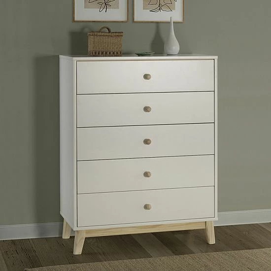 Alaterre Furniture MOD White 5-Drawer Chest 2 Alaterre Furniture MOD White 5-Drawer Chest - Image 2