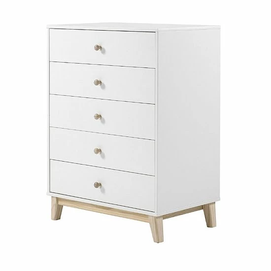 Alaterre Furniture MOD White 5-Drawer Chest 5 Alaterre Furniture MOD White 5-Drawer Chest - Image 5