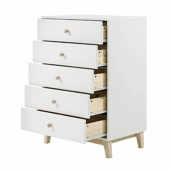 Alaterre Furniture MOD White 5-Drawer Chest 6 Alaterre Furniture MOD White 5-Drawer Chest - Image 6