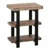 Alaterre Furniture Alaterre Pomona Rustic 2-Shelf End Table