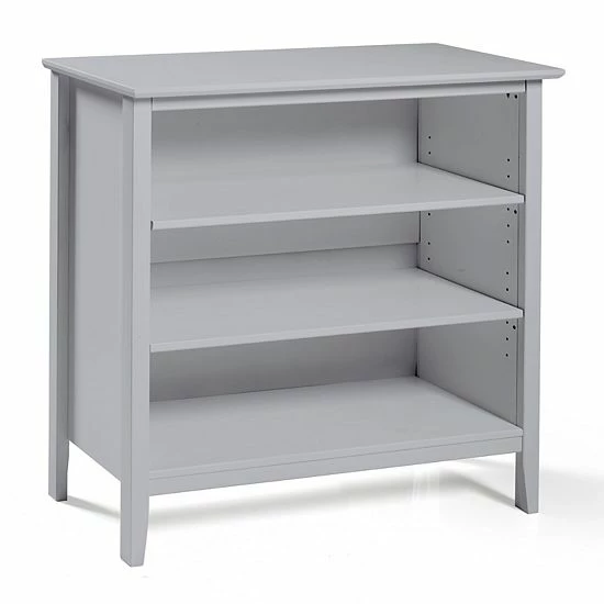 Alaterre Furniture Simplicity Under Window 3-Shelf Bookcase Dove Gray 8 Alaterre Furniture Simplicity Under Window 3-Shelf Bookcase Dove Gray - Image 8