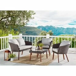 Alaterre Furniture Athens All-Weather Wicker Outdoor Conversation 4-piece Set -Alaterre Furniture Shop unnamed file 270
