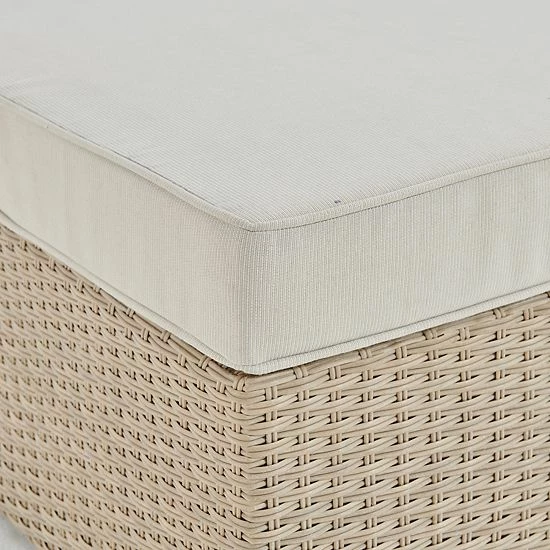 Alaterre Furniture Canaan All Weather Wicker Square Storage Ottoman 3 Alaterre Furniture Canaan All Weather Wicker Square Storage Ottoman - Image 3